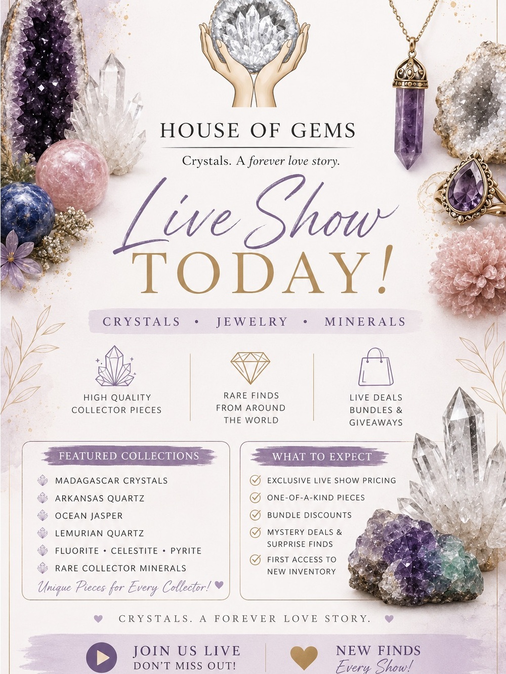 House of Gems Live Show Listing No Refunds